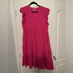 Entro pink midi dress size large